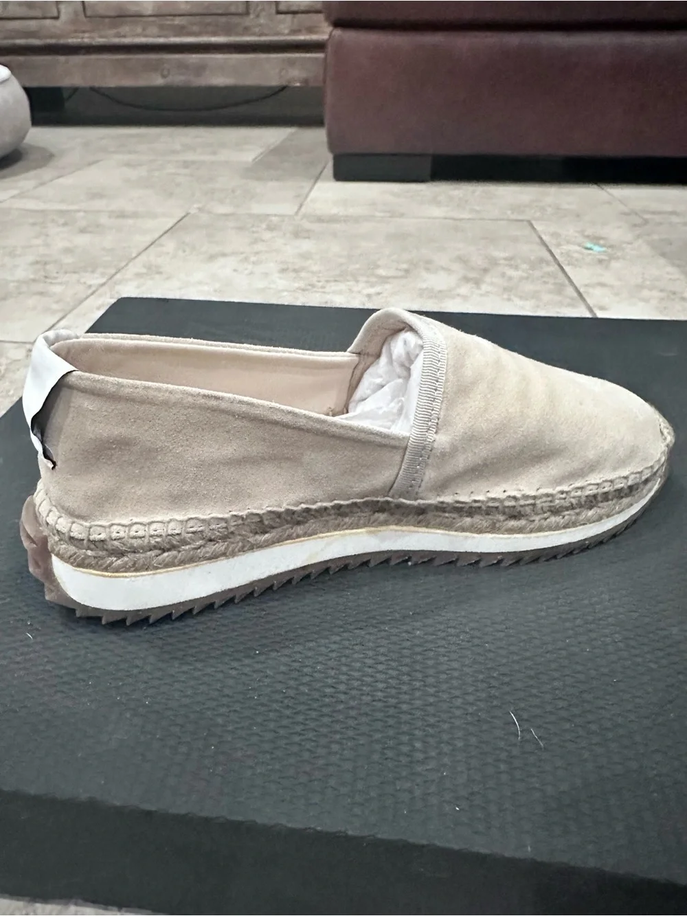 rag & bone Women’s Slip-On Espadrilles - Beige Suede Size 37.5/US 6.5 Brand New